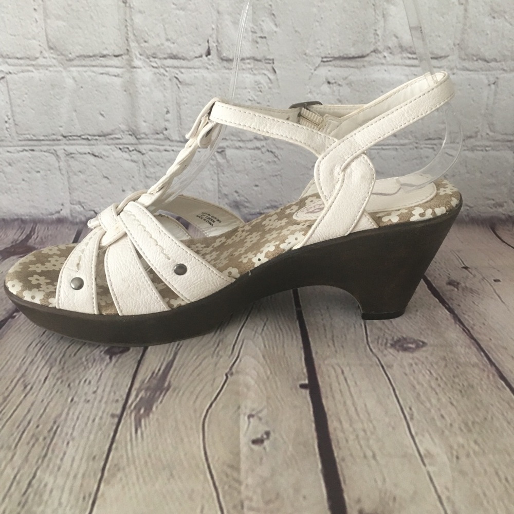 Nina Kids Girls WHITE Strappy Sandals Size 5M - Picture 7 of 11